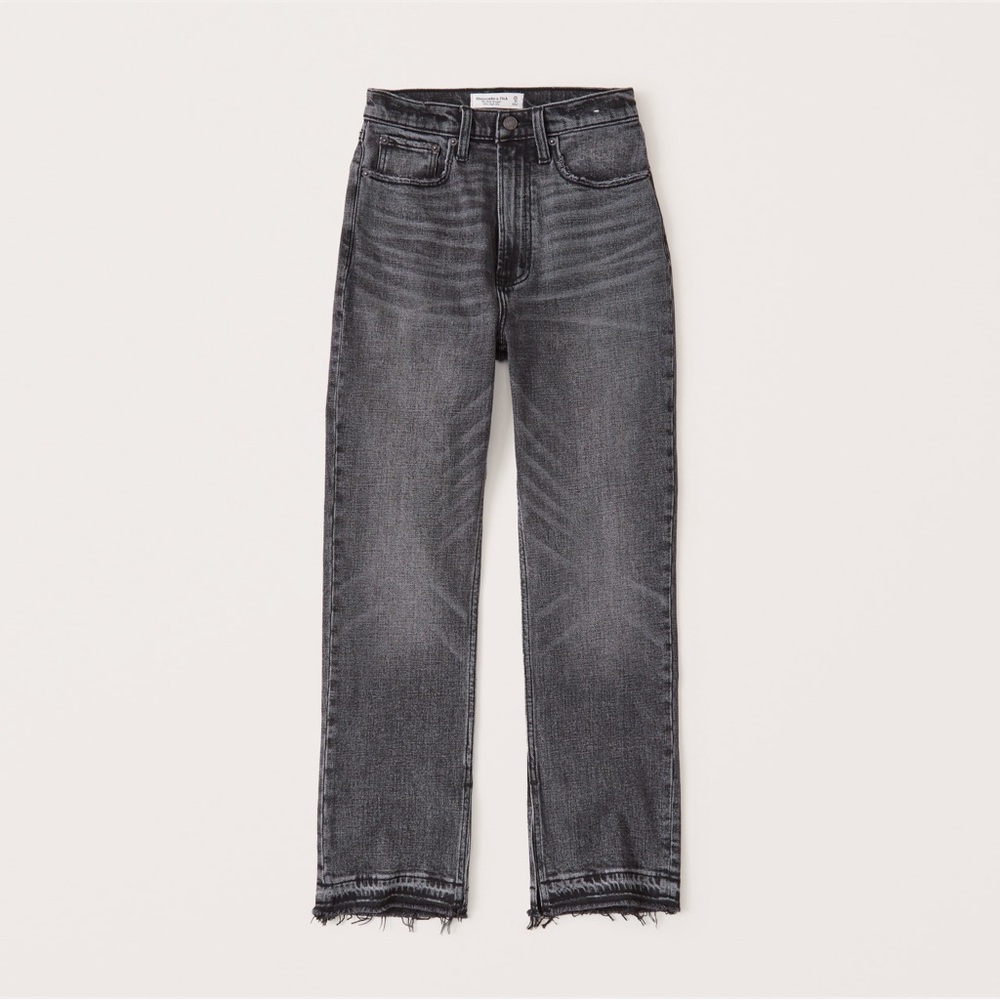 Abercrombie & Fitch Ankle Straight Ultra High Rise Jean